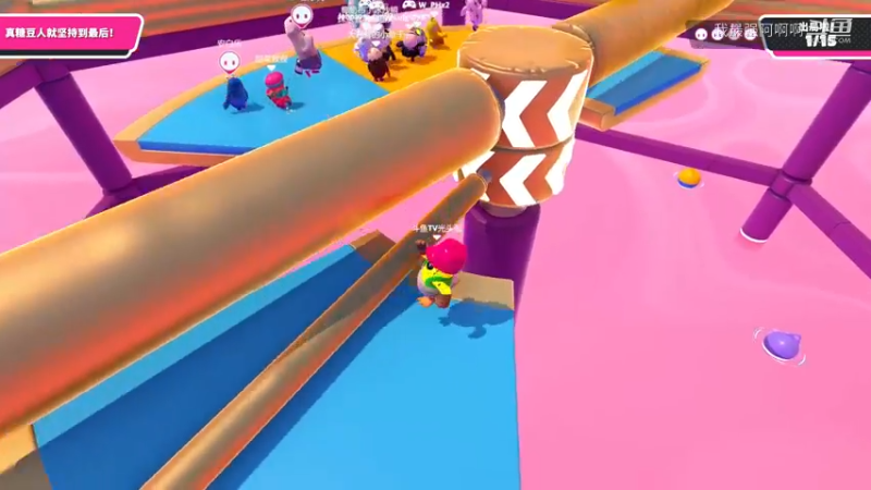 糖豆人离谱瞬间之巅峰对决篇：有人在耍杂技