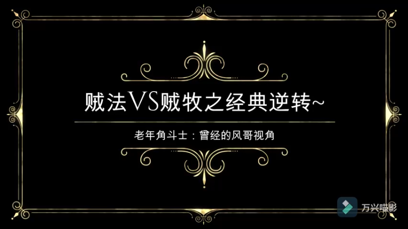 贼法VS贼牧经典逆转局