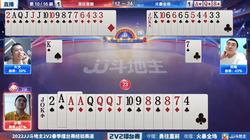 【2022-04-06 21点场】JJ斗地主官方：JJ斗地主2V2擂台赛