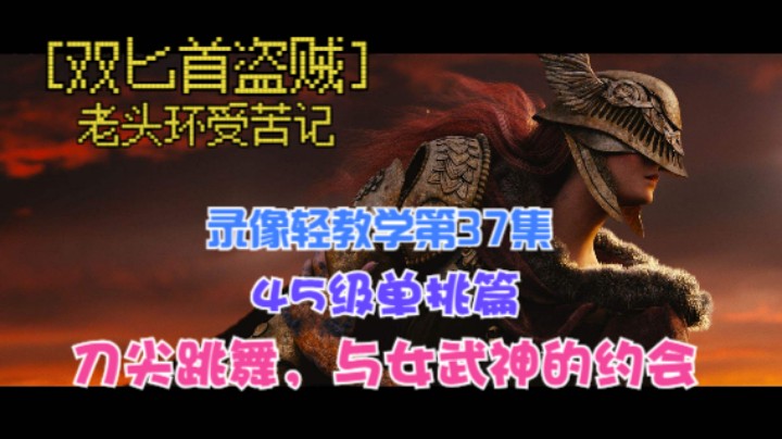 《艾尔登法环》双匕首真·盗贼受苦记，第37集45级单挑轻教学篇刀剑跳舞，与女武神的N+1次约会