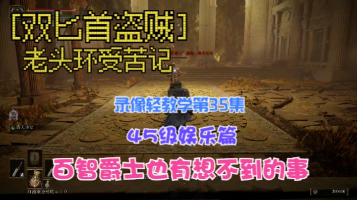 《艾尔登法环》双匕首真·盗贼受苦记，第35集45级单挑轻教学篇百智也有想不到的事