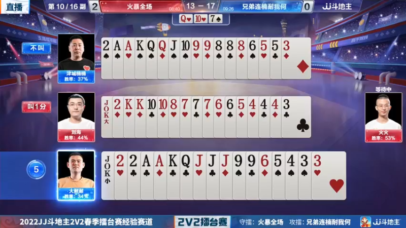 【2022-04-07 21点场】JJ斗地主官方：JJ斗地主2V2擂台赛