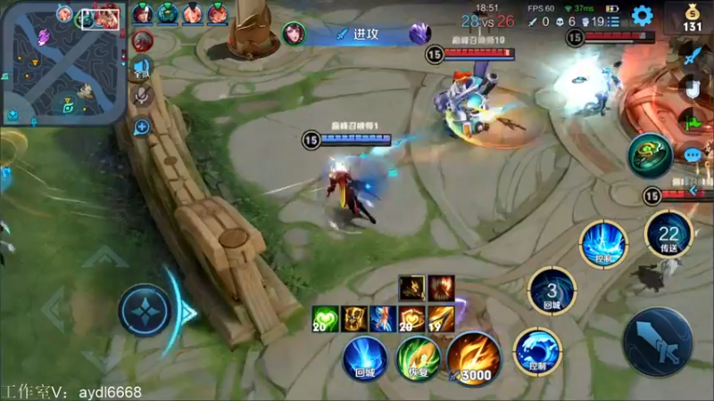 【2022-04-08 19点场】渝万rain：黄刀大乔孙膑100胜率教学！！