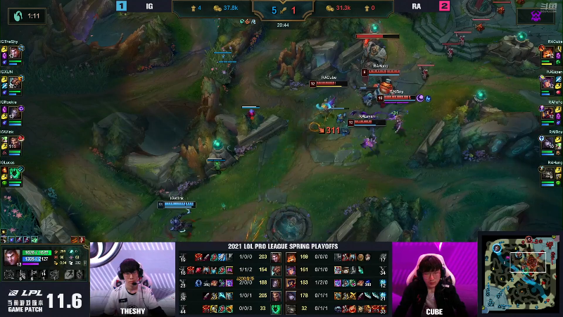 【英雄联盟】英雄联盟赛事的精彩时刻 20220409 01点场