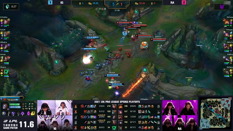 【英雄联盟】英雄联盟赛事的精彩时刻 20220409 01点场