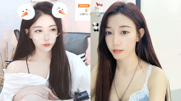小米娅美女小姐姐直播连麦，还以为自己网络卡