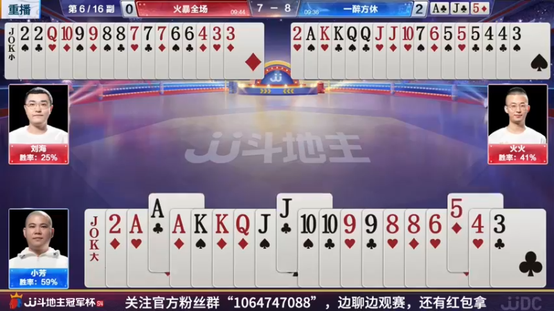 【2022-04-09 21点场】JJ斗地主官方：JJ斗地主2V2擂台赛