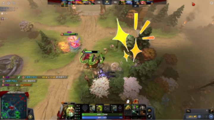 惨兮兮【DOTA2】牛健子983的四号位屠夫被虐时刻，3斧头斧王2火女莉娜1猴子齐天大圣5莱恩被对面干爆