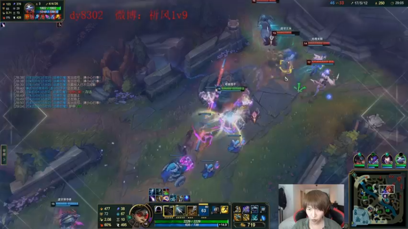 【2022-04-11 04点场】祈风1v9：国服第一VN！一个打八百多个！