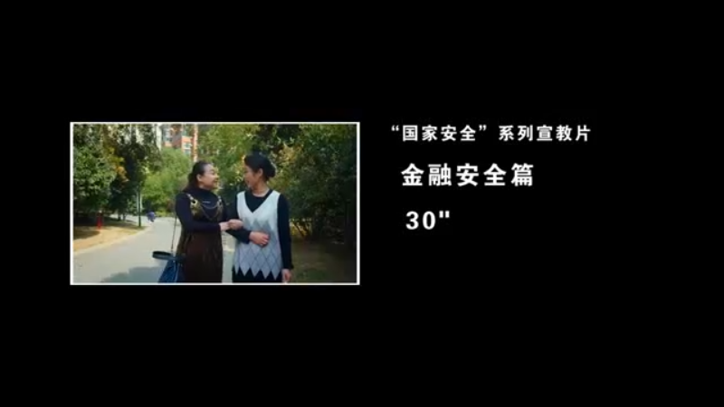 【国家安全重点领域宣传短片】金融安全