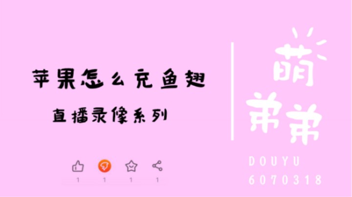 苹果怎么充鱼翅