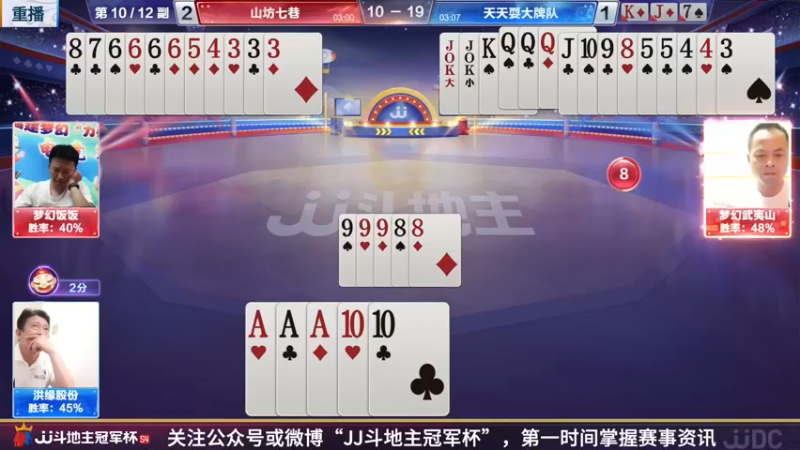 【2022-04-15 01点场】JJ斗地主官方：JJ斗地主2V2擂台赛