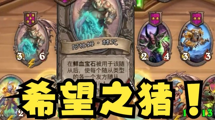 【炉石王师傅】妙手回春猪牙牙！希望之猪！