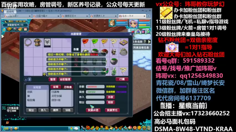 【2022-04-14 22点场】玮哥爱梦幻：蒹葭苍苍从零飞升-送攻略