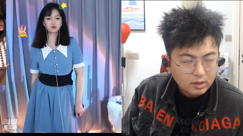 我在斗鱼看火力堂主直播户外