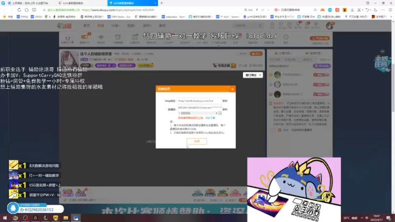 【2022-04-11 19点场】天才辅助杨小杨：这个人的辅助很厉害