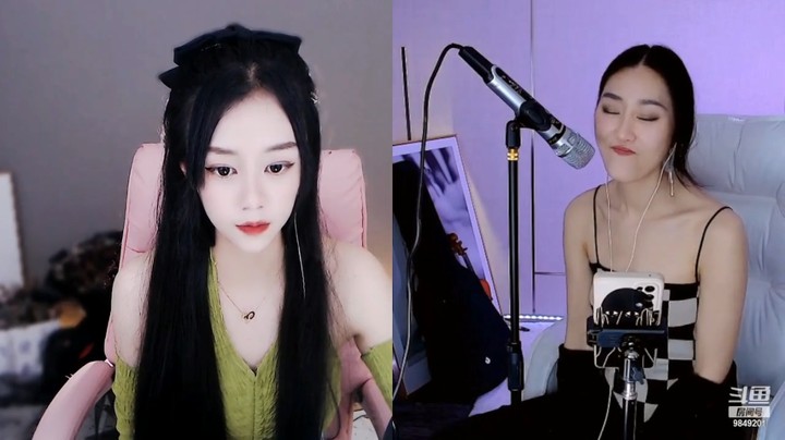 清清子美女小姐姐直播连麦，她说我不会唱歌也不会跳舞