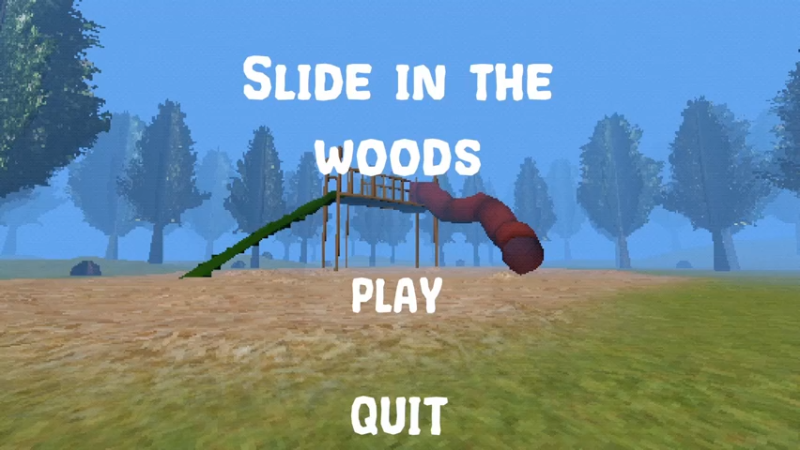 小孩子森林中玩滑梯误入多次元险丧命 恐怖游戏《SLIDE IN THE WOODS》