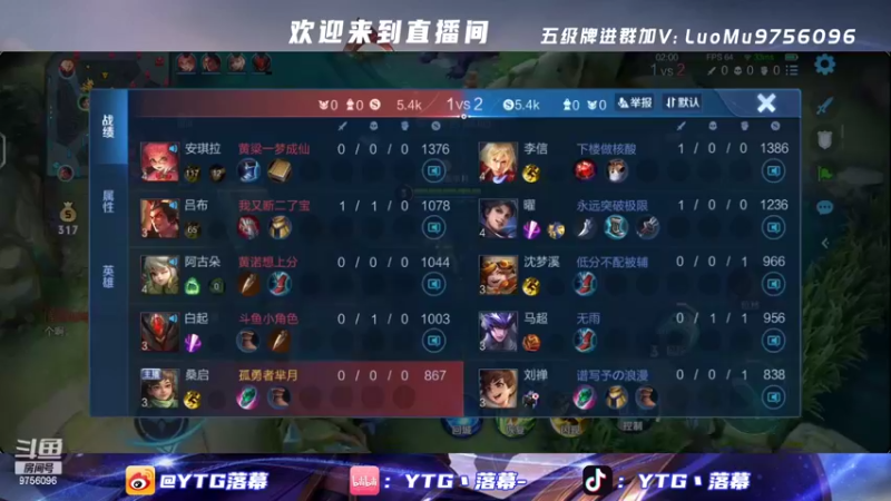【2022-04-19 21点场】YTG丶落幕：桑启冲表现分