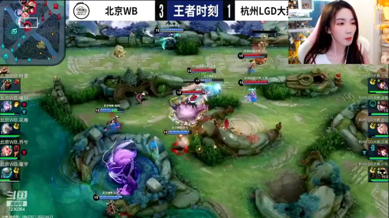 【2022-04-21 17点场】解说小鹿呀：季后赛：eStar vs Gk