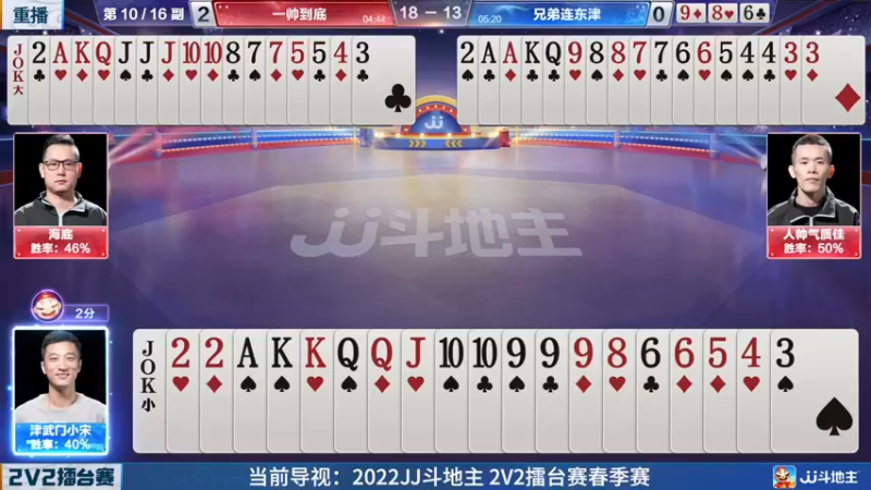 【2022-04-24 01点场】JJ斗地主官方：JJ斗地主2V2擂台赛