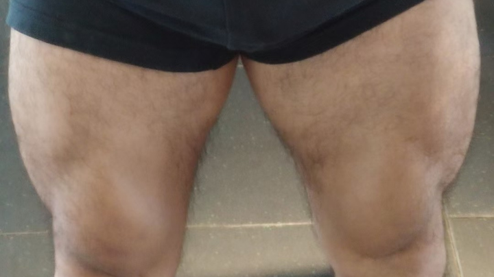 腿部训练。