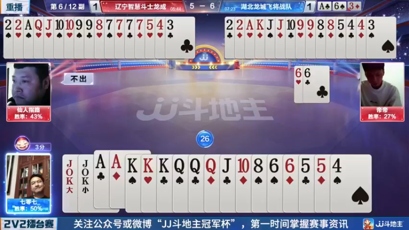 【2022-04-24 03点场】JJ斗地主官方：JJ斗地主2V2擂台赛