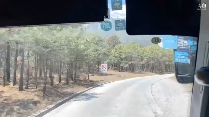 博哥突然就不高反了，开始看车前面的风景
