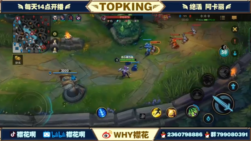 【2022-04-24 18点场】襟花啊：国一阿卡丽王者局被杀鸡