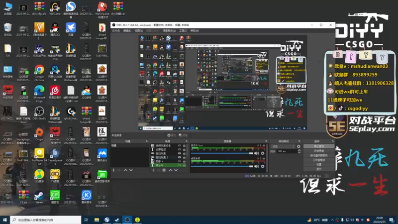 【2022-04-25 23点场】diyy刘頔：diyy：PL随便玩玩！晚点战术小队