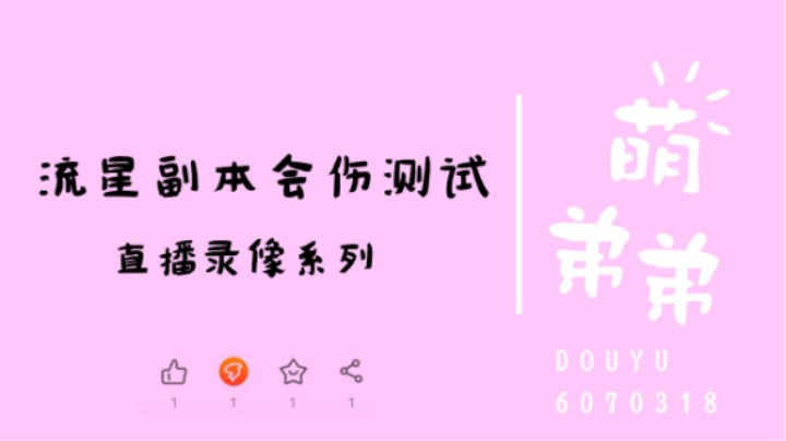 流星副本会伤测试