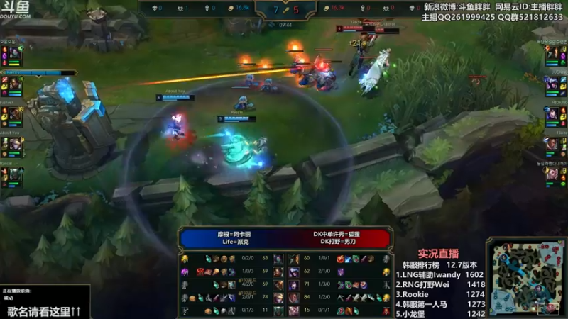 【2022-04-27 00点场】胖胖灬：胖胖OB：RNG\T1\G2 MSI韩服