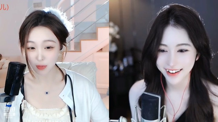 呆妹二台美女曼瑶直播连麦真好看啊