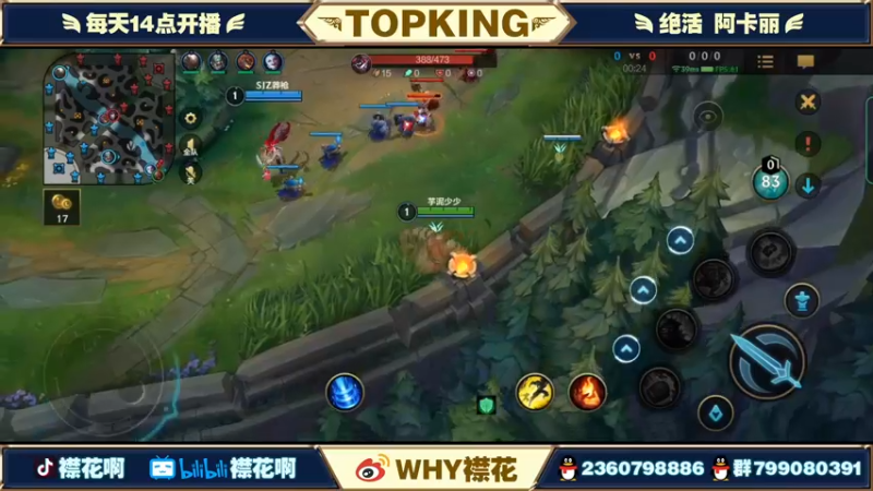 【2022-04-27 18点场】襟花啊：千分国一阿卡丽带粉乱杀