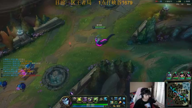 【2022-04-28 10点场】自宇666：国服最高分中单世一佐教学