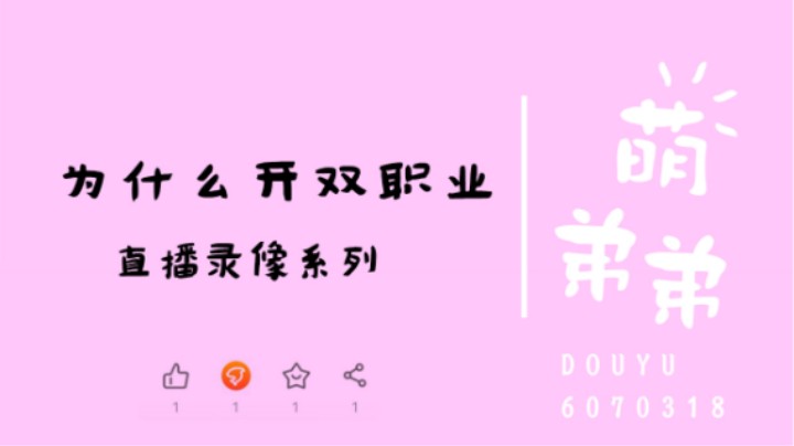 为什么开双职业