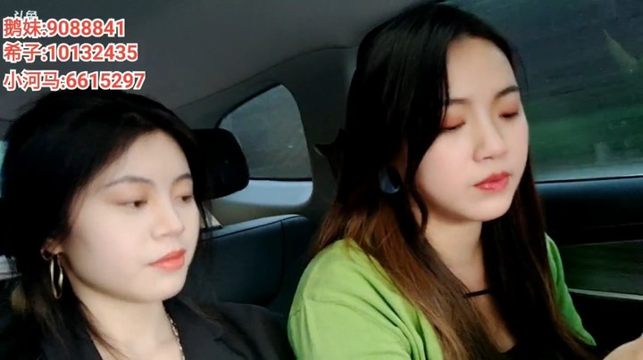 浩哥在车上和美女聊天，美女微胖很美