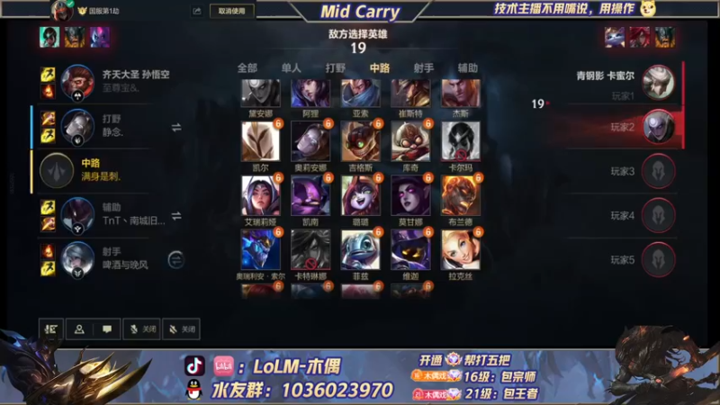 【2022-04-29 16点场】心星丶木偶：王者局全能中单MIDCARRY