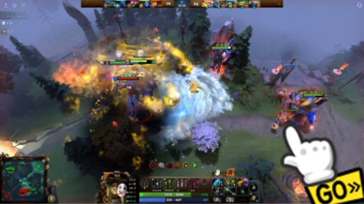 惨兮兮dota2四号位屠夫遇见中路蓝胖食人魔法师，被对面中路夜魔和3号位潮汐压死