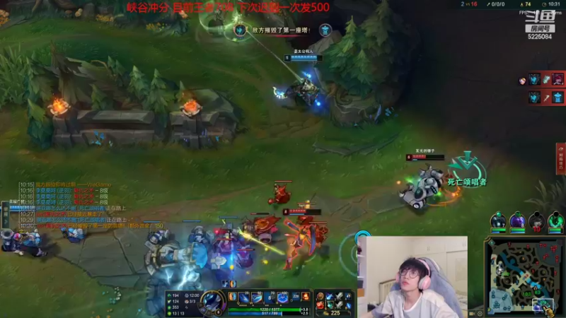 【2022-05-02 05点场】天灰灰qaq：峡谷虐菜 只玩猴子锐雯上第一