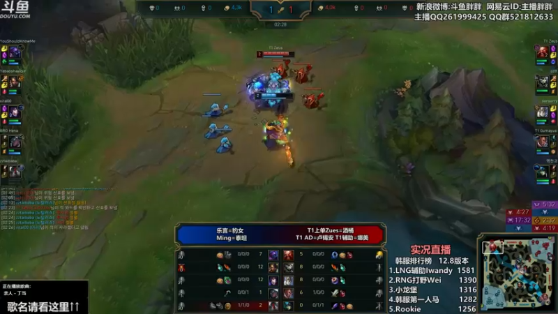 【2022-05-03 00点场】胖胖灬：胖胖OB：RNG MSI 开始韩服训练