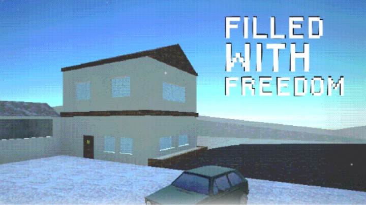 年轻人继承超大豪宅竟发现内部隐藏秘密 恐怖游戏《FILLED WITH FREEDOM》