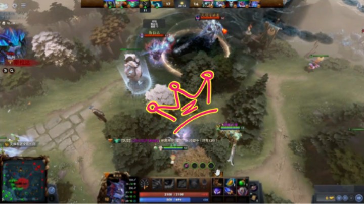 美滋滋四号位沉默术士dota2稳稳的胜利，开局顺到炸裂，结果3号位骷髅王是个憨憨，莫名其妙的毫无存在感，整场刷钱梦游，1剑圣2水人变体精灵都还行，5拉比克也还行