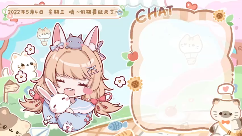 【2022-05-04 12点场】很菜的月野兔兔兔：最后一天的假期了。。。