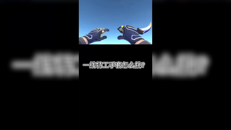 【csgo皮肤讲解】一线特工手套怎么挑选？