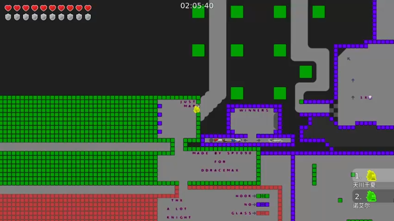 DDraceNetwork，JustMap古典12分图分身通关