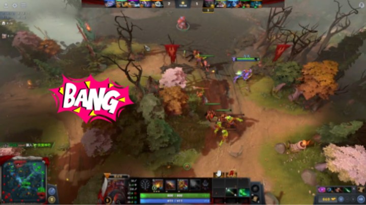 惨兮兮dota2四号位火枪狙击手惨败，3号位隐刺2末日使者1幻影刺客幻刺pa5莱恩，对面5小y暗影萨满2ta圣堂刺客