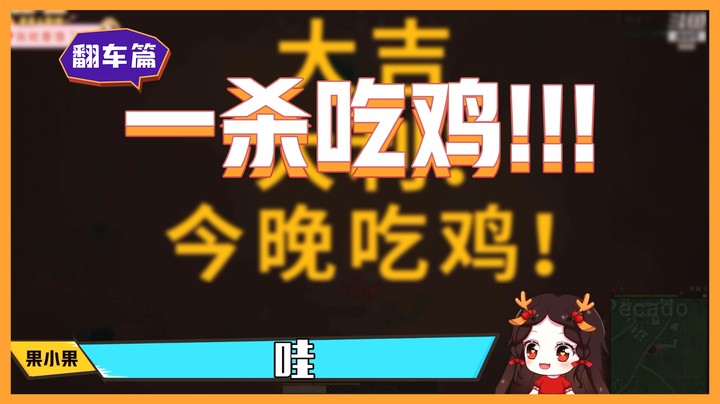 【主播你真皮24】果小果：一杀吃鸡的神！！