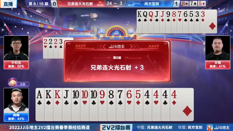 【2022-05-11 20点场】JJ斗地主官方：JJ斗地主2V2擂台赛春季赛