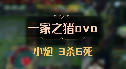 【一家之猪ovo】小炮 3杀6死